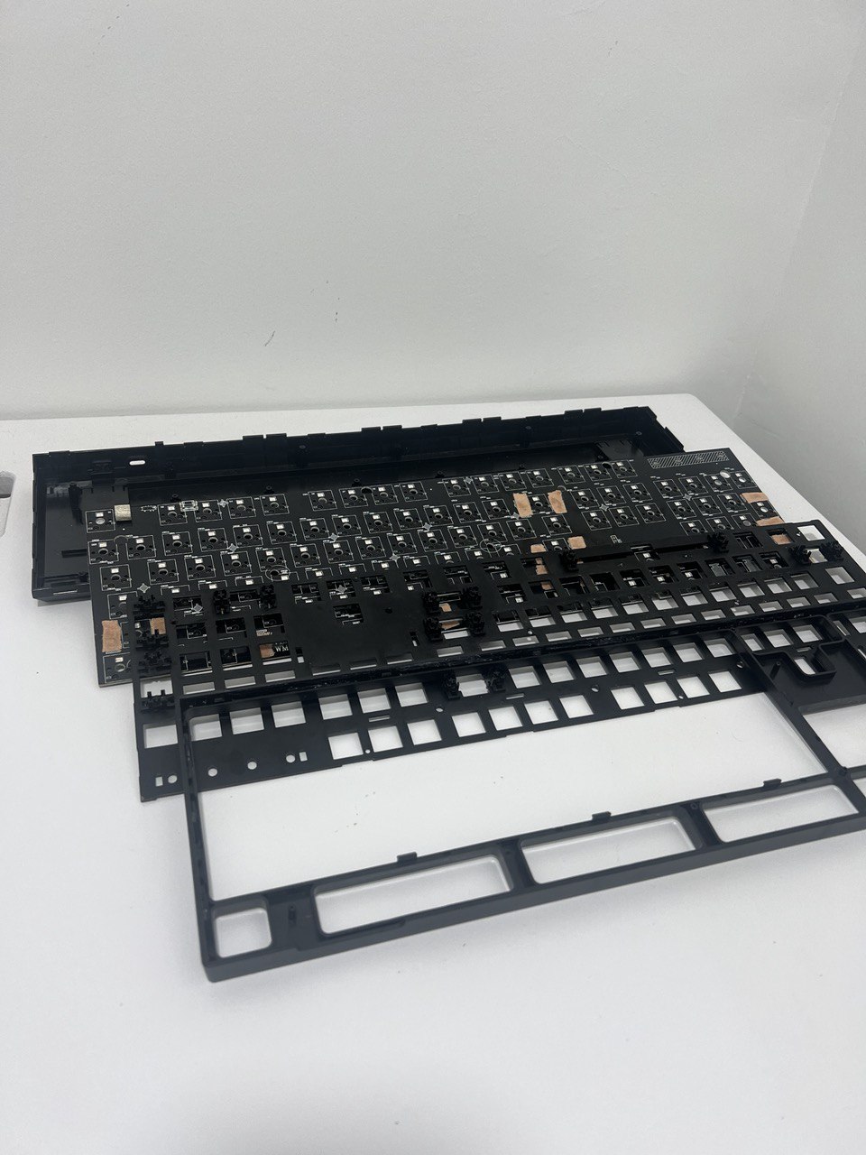 Keyboard components dismantled
