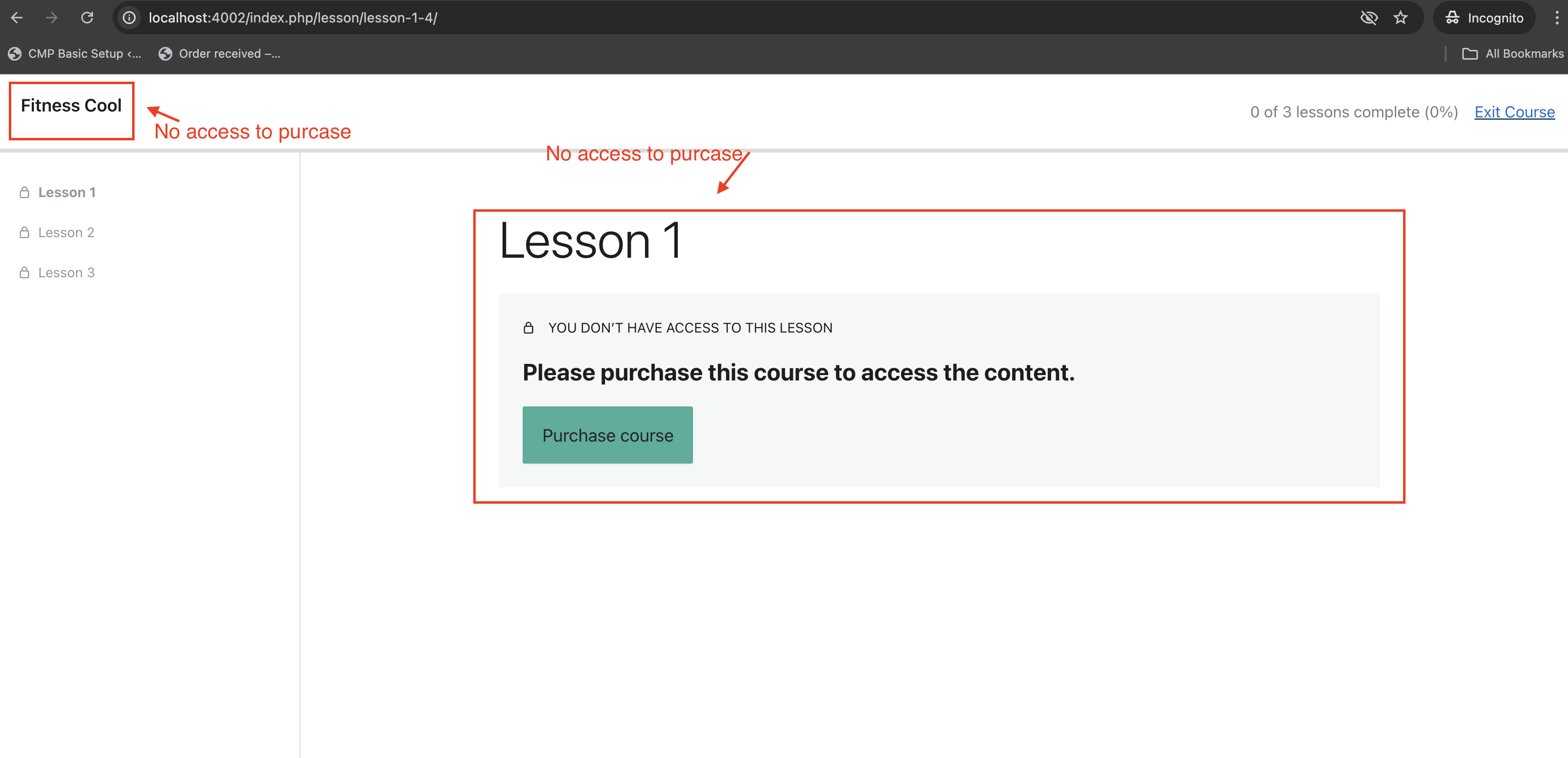 details view no access