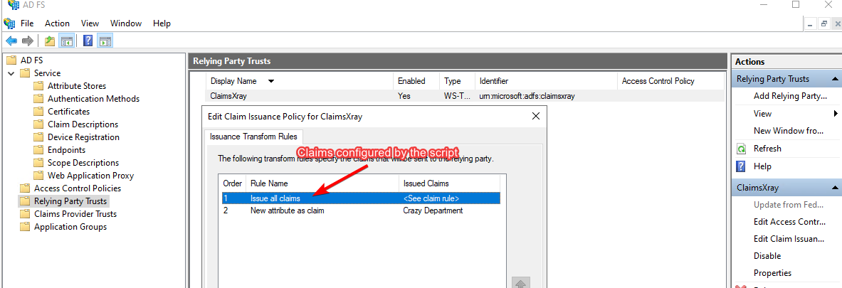 Default "issue all claims" rule
